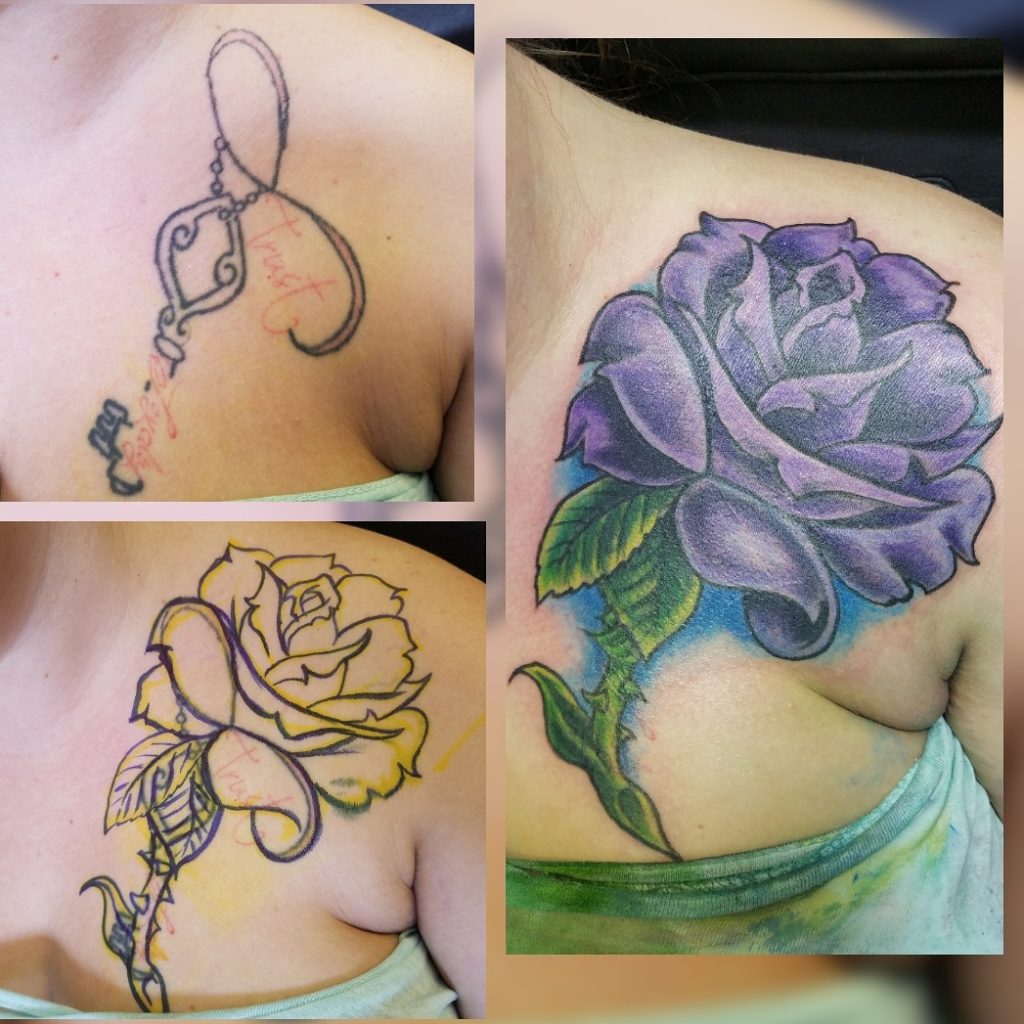 Cover up by Mick - Owner/operator at 3 Aces Tattoo